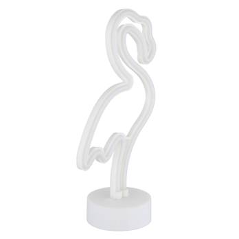 Stolní LED lampa PLAMEŇÁK bílá 2