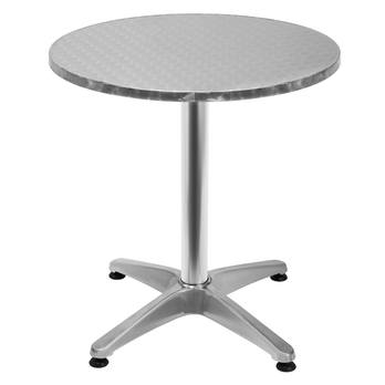 Barový stůl PLATE stříbrná 2