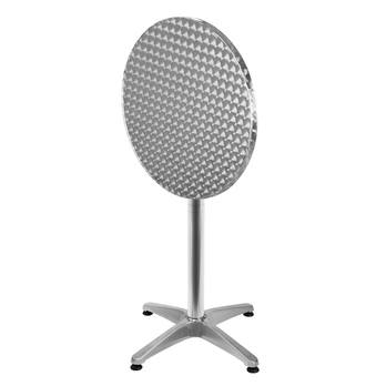 Barový stůl PLATE stříbrná 3