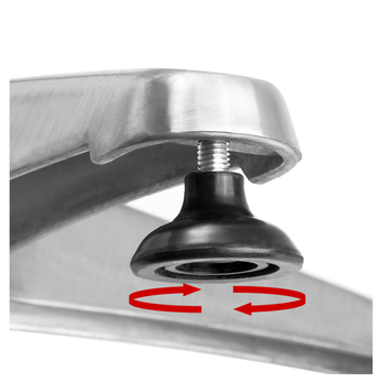 Barový stůl PLATE stříbrná 6