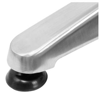 Barový stůl PLATE stříbrná 8