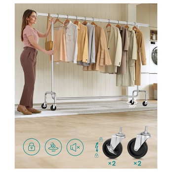 Stojan na šaty PLATE stříbrná 1