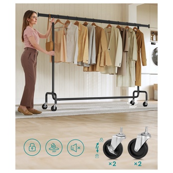 Stojan na šaty PLATE černá 1