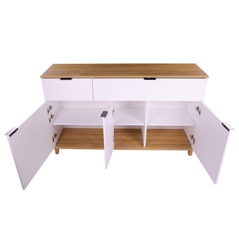 Komoda PLISSEE PLIK05 alpská bílá/dub grandson 4