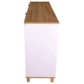 Komoda PLISSEE PLIK05 alpská bílá/dub grandson 6