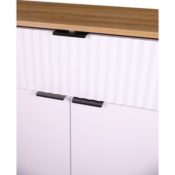 Komoda PLISSEE PLIK05 alpská bílá/dub grandson 7