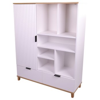 Komoda PLISSEE PLIR01 alpská bílá/dub grandson 5