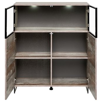 Komoda PLONK staré dřevo/černá 2