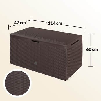 Zahradní box PLUS 2 hnědá 18