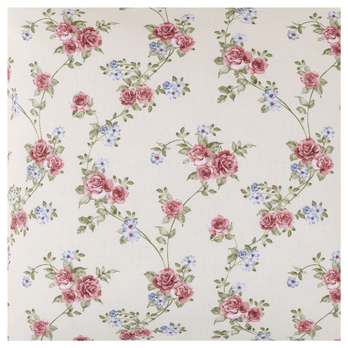 Kulatý sedák PNOUCÍ RŮŽIČKA bílá/růžová 2