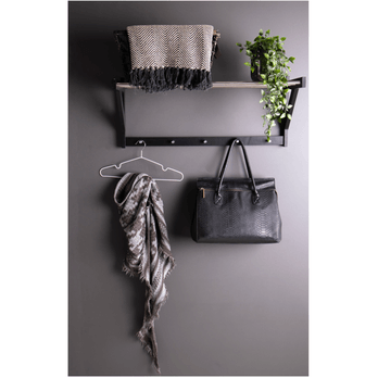 Nástěnná police PODUVO topol/kov 1