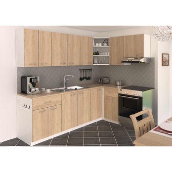 Závěsná horní skříňka POLAR II dub sonoma/bílá, šířka 60 cm, výška 71 cm 1