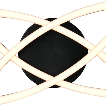 Stropní LED svítidlo POLLOCK černá/bílá 3