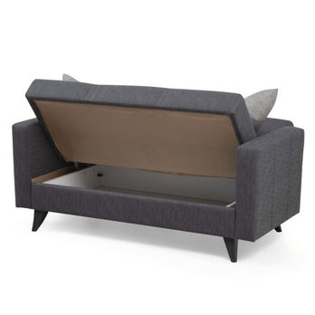 Pohovka  POLYA tmavě šedá 3