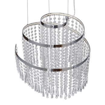 Závěsné LED svítidlo POMP stříbrná 3