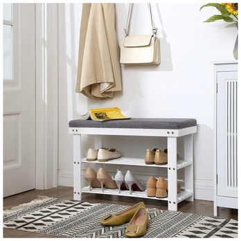 Botníková lavice  PONGO 3 bílá 1