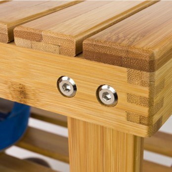 Botníková lavice PONGO přírodní bambus 7