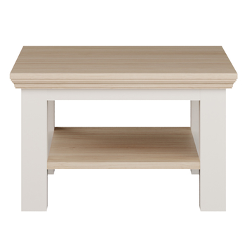 Konferenční stolek PONTYPOOL bílá/dub riva, šířka 70 cm 2