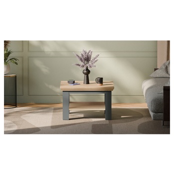 Konferenční stolek PONTYPOOL šedá/dub mauvella, šířka 70 cm 3