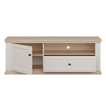 TV komoda PONTYPOOL bílá/dub riva, šířka 150 cm 4