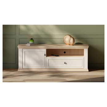 TV komoda PONTYPOOL bílá/dub riva, šířka 150 cm 5