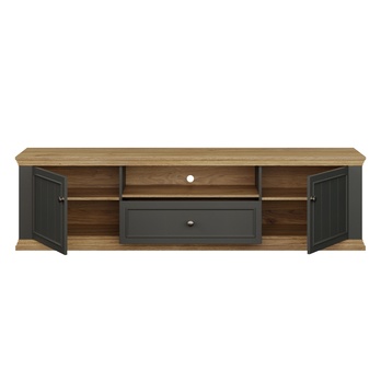 TV komoda PONTYPOOL šedá/dub mauvella, šířka 200 cm 4