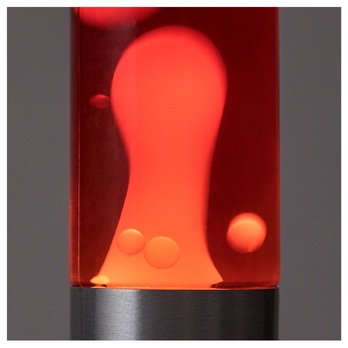 Lávová lampa POPPILOL červená/stříbrná 3