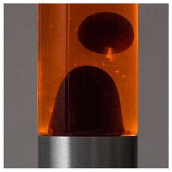 Lávová lampa POPPILOL oranžová/stříbrná 3