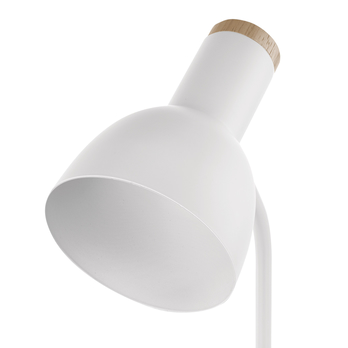 Stolní lampa POPPY bílá/přírodní 1