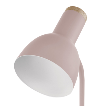 Stolní lampa POPPY růžová/přírodní 1