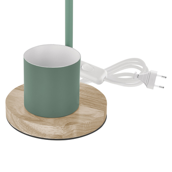 Stolní lampa POPPY zelená/přírodní 2