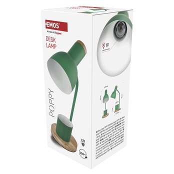 Stolní lampa POPPY zelená/přírodní 3