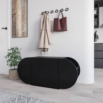 Botníková lavice POZY černá 2