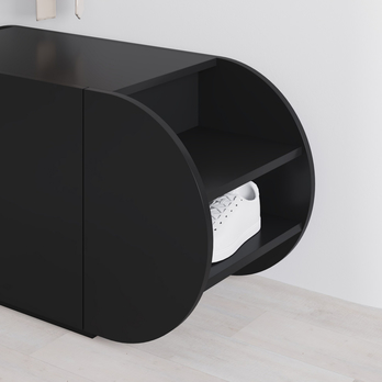 Botníková lavice POZY černá 4