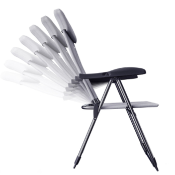 Zahradní židle PRACTICAL tmavě šedá, set 4 ks 1