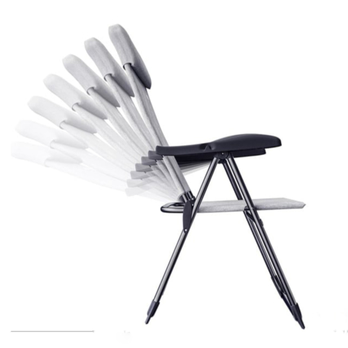 Zahradní židle PRACTICAL světle šedá, set 4 ks 1