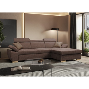 Sedací souprava PRESTIGE pravá, hnědá 1