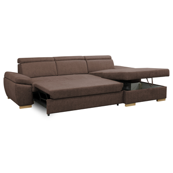 Sedací souprava PRESTIGE pravá, hnědá 2