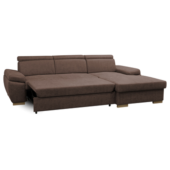 Sedací souprava PRESTIGE pravá, hnědá 4
