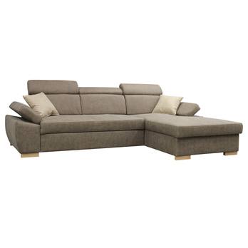 Sedací souprava PRESTIGE pravá, mocca 4