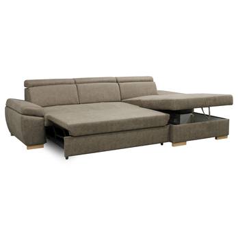 Sedací souprava PRESTIGE pravá, mocca 6