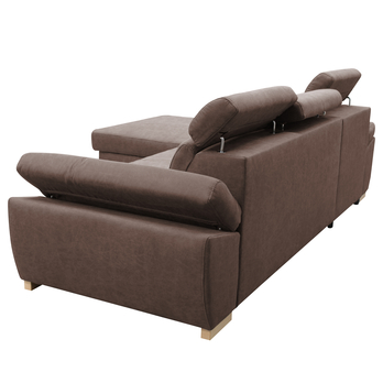 Sedací souprava PRESTIGE levá, hnědá 9