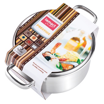 Hrnec s pokličkou PRESTIGE nerezová ocel/sklo, objem 1,8 l 1