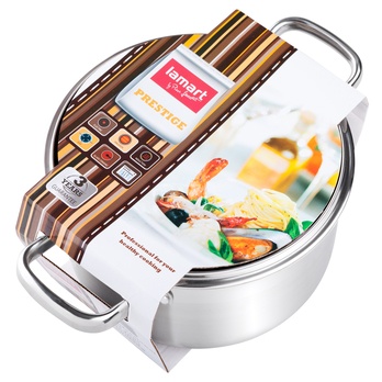 Hrnec s pokličkou PRESTIGE nerezová ocel/sklo, objem 2,5 l 1