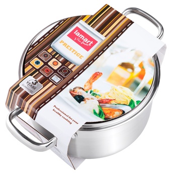 Hrnec s pokličkou PRESTIGE nerezová ocel/sklo, objem 4,6 l 1