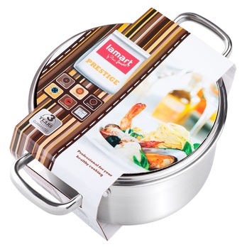 Hrnec s pokličkou PRESTIGE nerezová ocel/sklo, objem 5,8 l 1