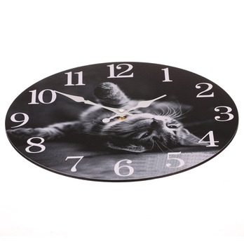 Nástěnné hodiny PRINT kotě, ⌀ 34 cm 1