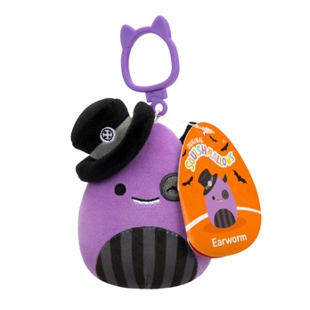 Klíčenka Squishmallows PŘÍŠERKA-EARWORM fialová/černá 1