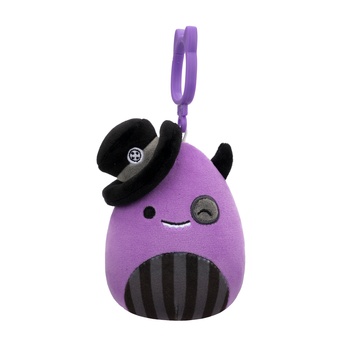 Klíčenka Squishmallows PŘÍŠERKA-EARWORM fialová/černá 3
