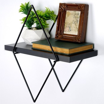 Sada nástěnných polic PRISMA II černá 4